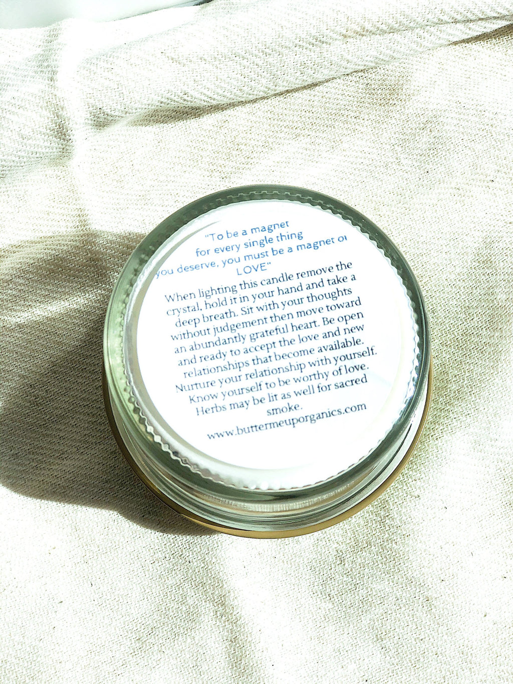 Love Spell Ritual Candle — Rose Quartz