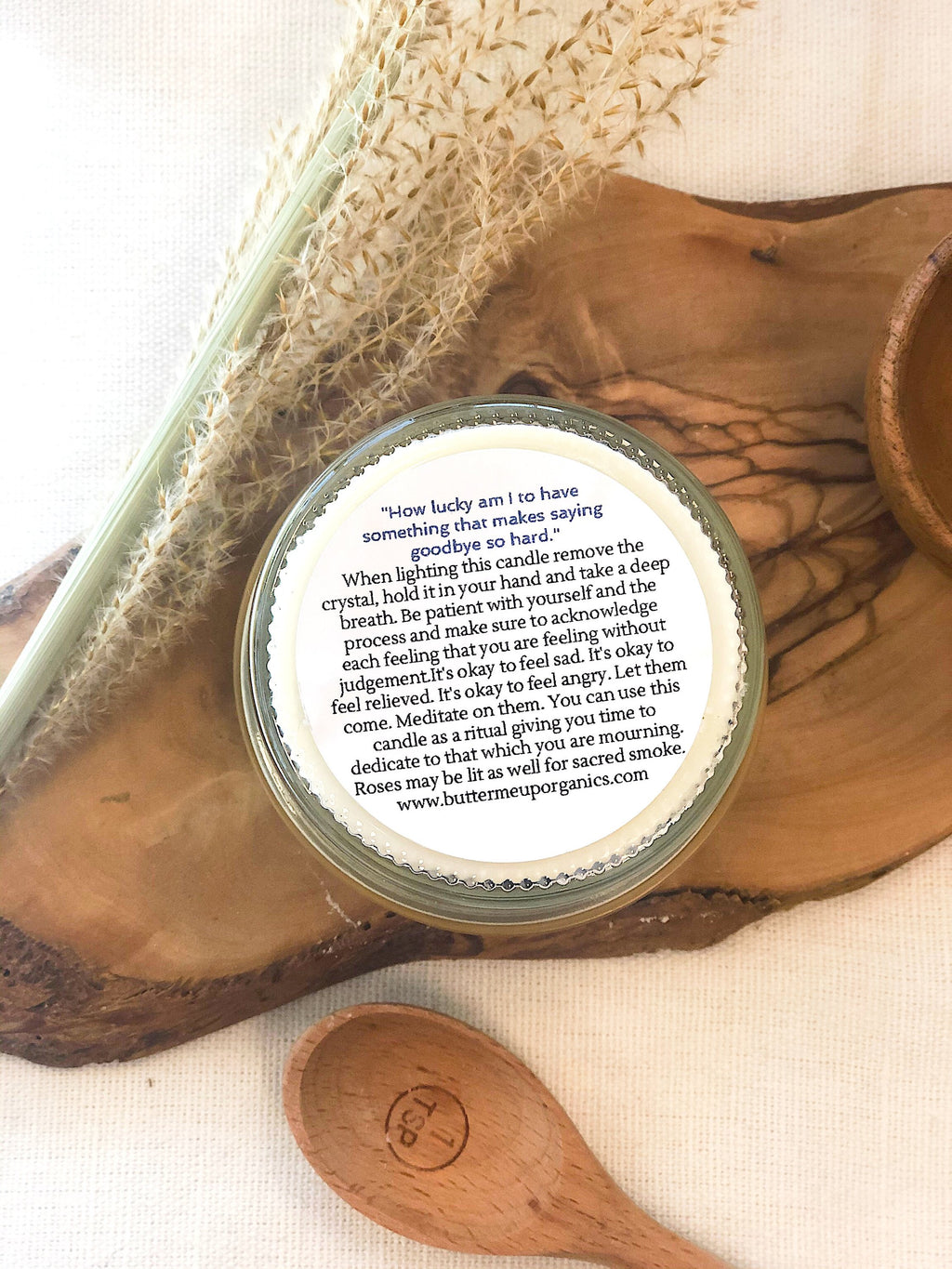 Grief Ritual Candle — Amethyst