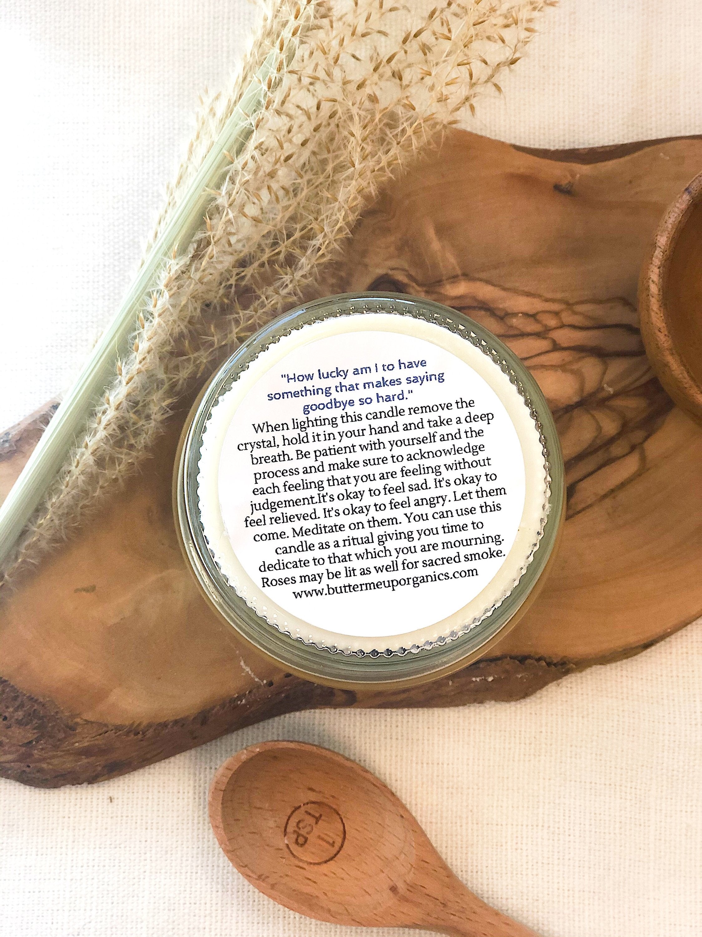 Grief Ritual Candle — Amethyst