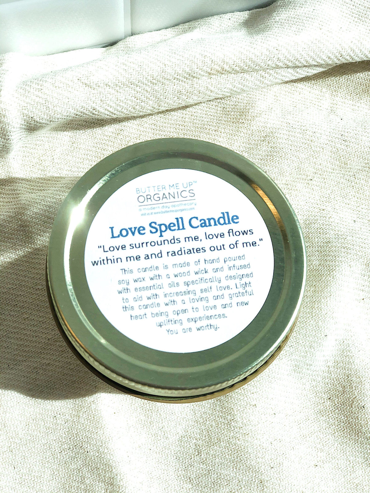 Love Spell Ritual Candle — Rose Quartz