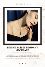 Isis Tassel Drop Pendant Necklace