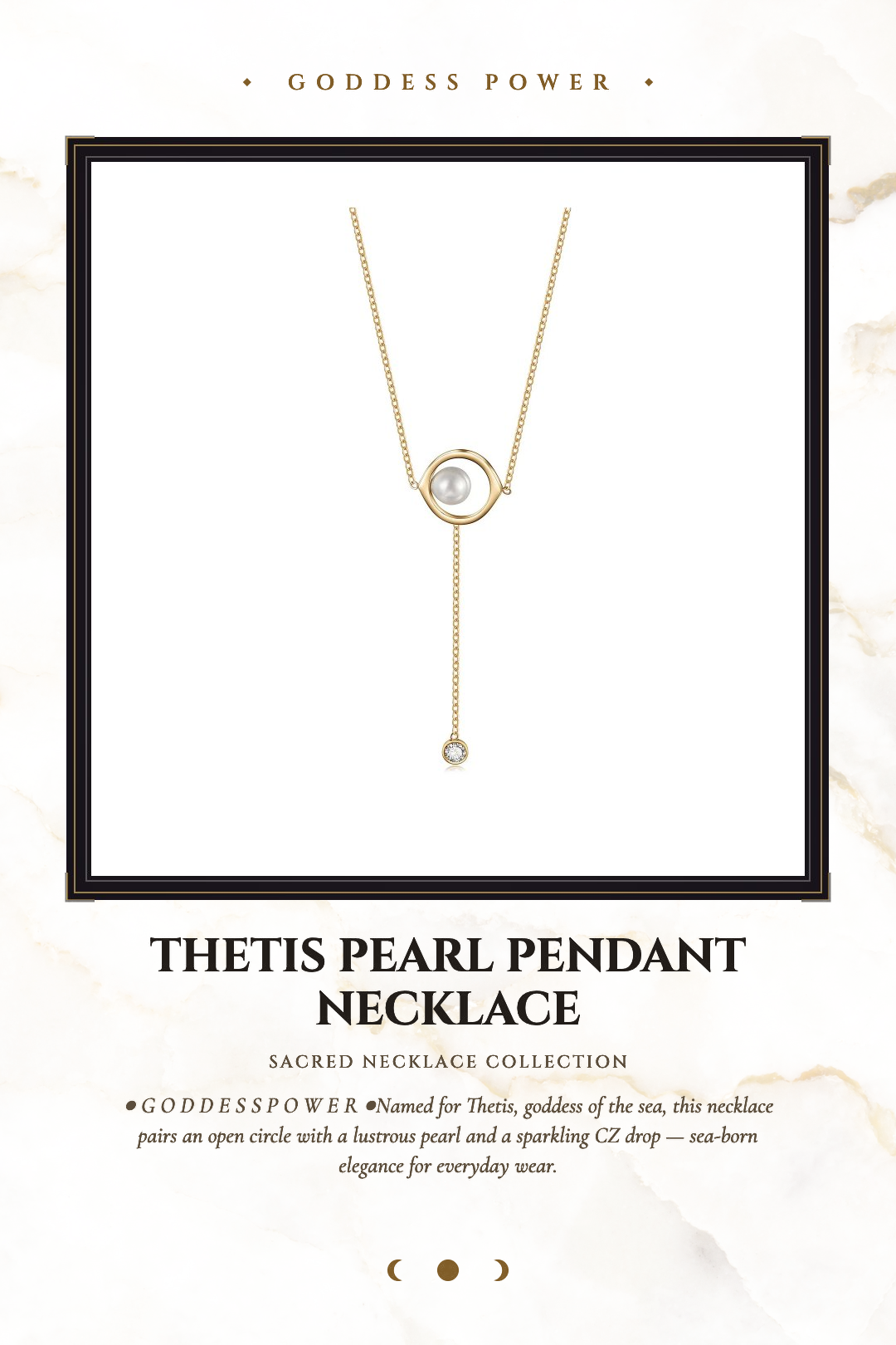 Thetis Pearl Pendant Necklace