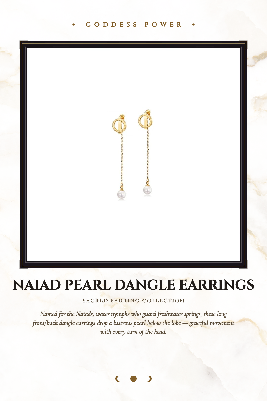 Naiad Pearl Dangle Earrings
