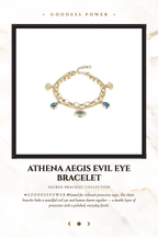 Athena Aegis Evil Eye Bracelet