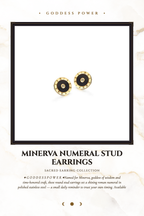 Minerva Numeral Stud Earrings