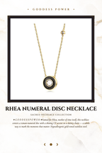 Rhea Numeral Disc Necklace