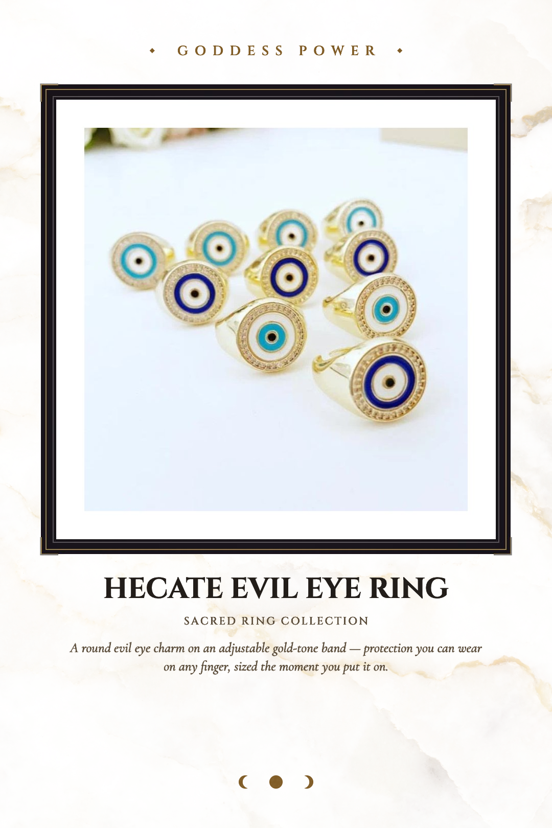 Hecate Evil Eye Ring