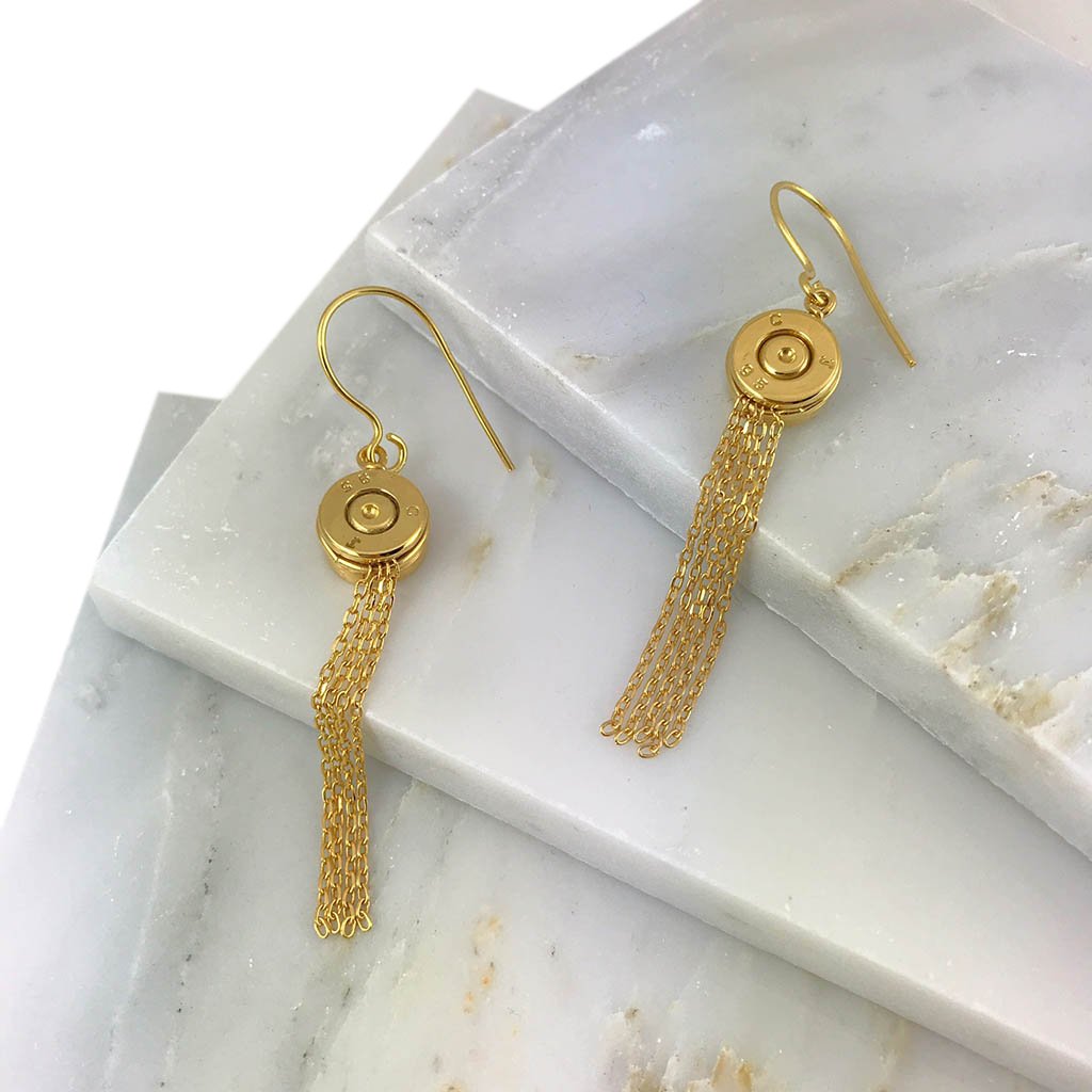 Phoenix Bullet Tassel Earrings
