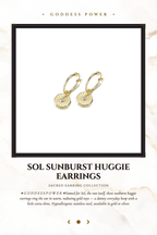 Sol Sunburst Huggie Earrings