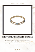 Isis Turquoise Cable Bangle