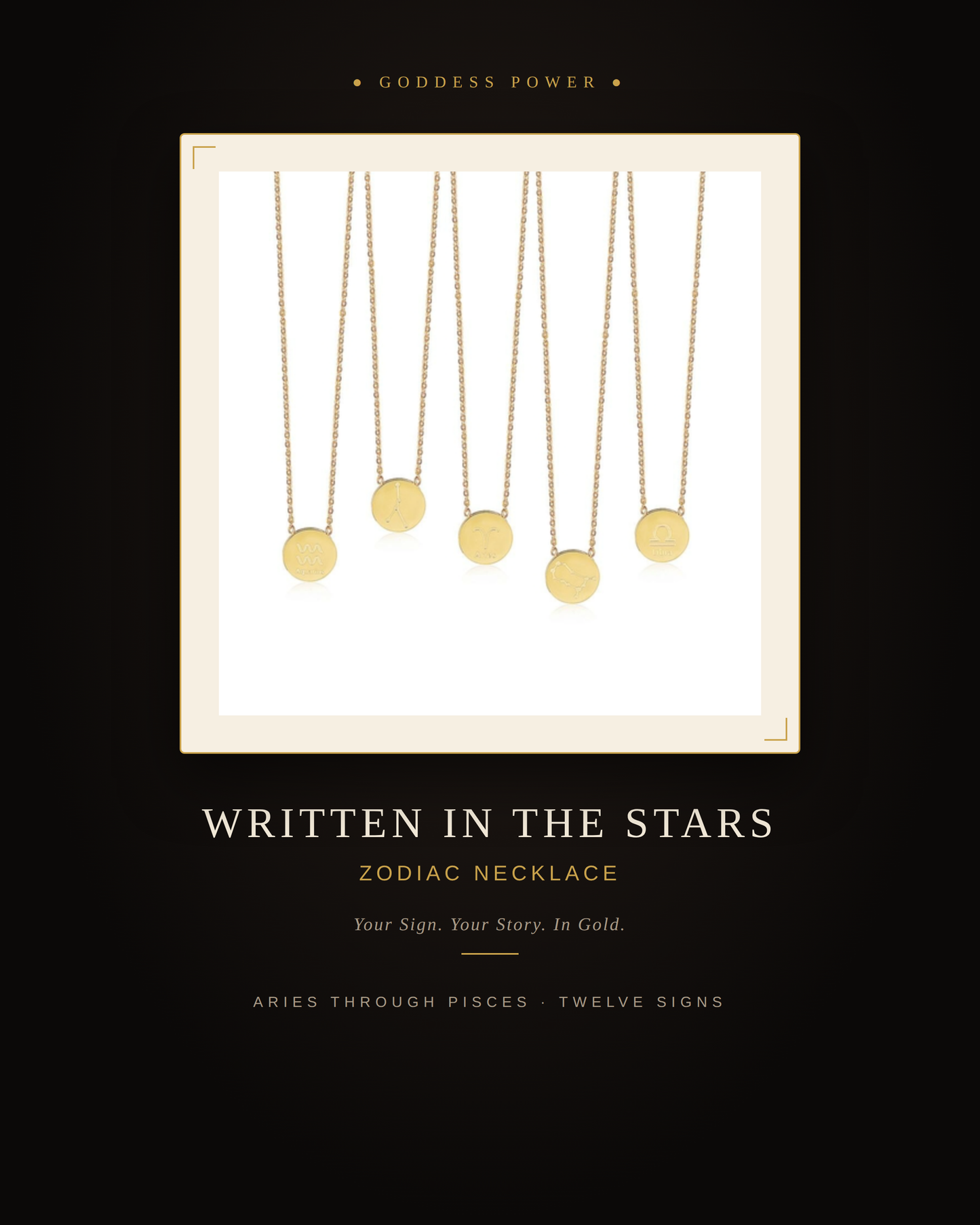 Written In The Stars Zodiac Necklace