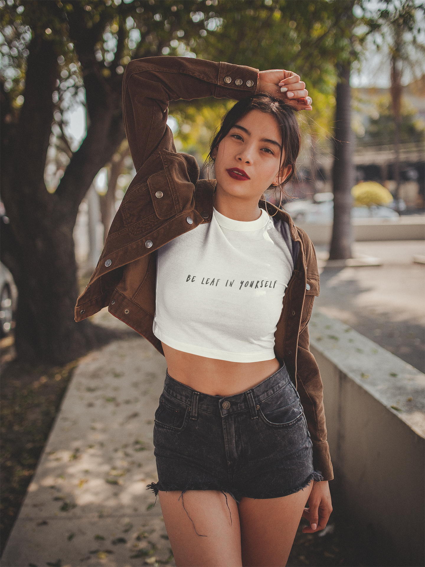 Be Leaf In Yourself Crop Tee