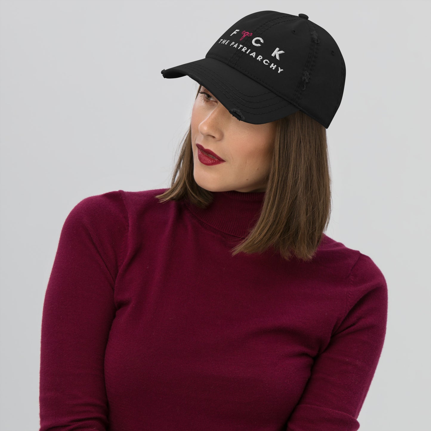 Fuck The Patriarchy Distressed Hat