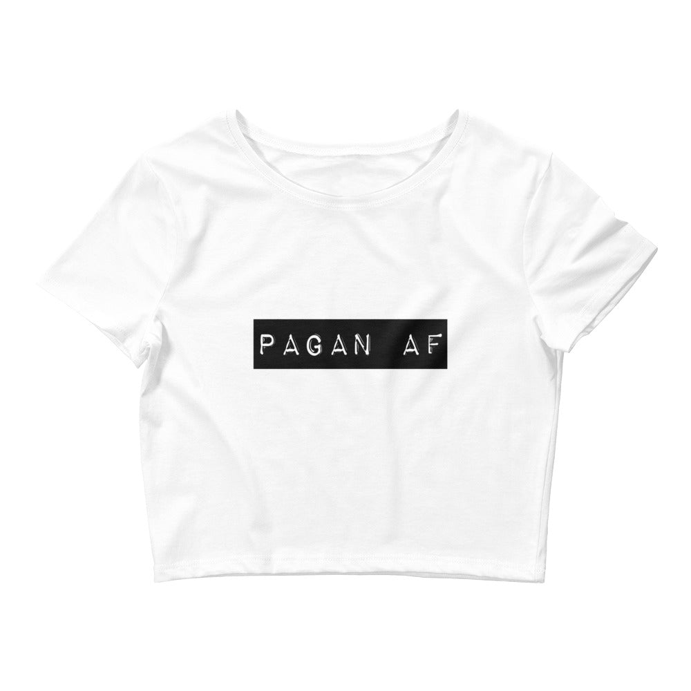 Pagan AF Crop Tee - White
